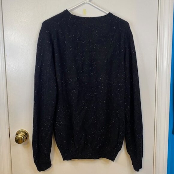 Men's Nordstrom Black cashmere Sweater - Picture 6 of 7